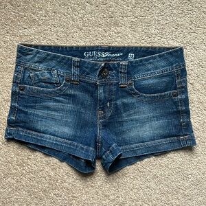 Guess denim low rise shorts